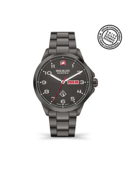 Swiss Military Hanowa - OCEAN PIONEER Round Grey Dial Quartz Watch For Men -SMWGH2100341 (M)