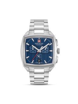 Swiss Military Hanowa - Square Blue Dial Quartz Watch For Men -SMWGI0004302 (M)