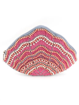Odette - Pink Embellished Clutch