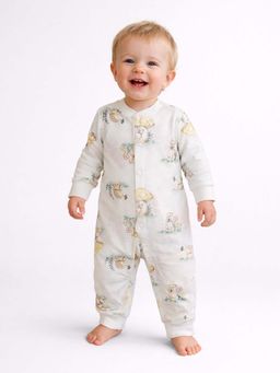 Little Surprise Box - Cream Full Sleeves Romper