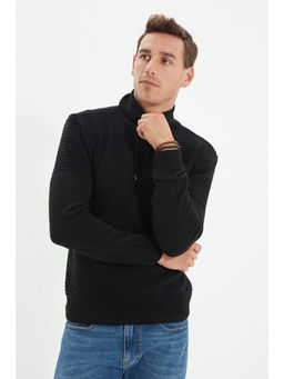 Trendyol - Man Black Sweater