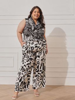 CURVY STREET - Women Black Printed Co-Ord Set