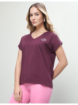 U.S. POLO ASSN. - Women Purple Casual Regular Fit T-shirt