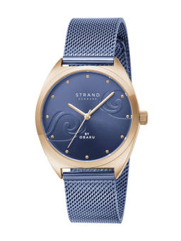 Strand by Obaku - Tide Ocean Blue Dial Quartz Watch For Women (S719LXVLML)
