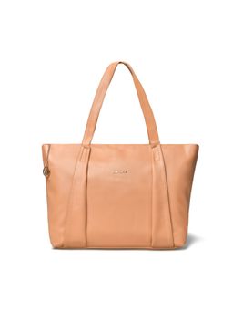 Pelle Luxur - Womens Burlywood Peach Handbag