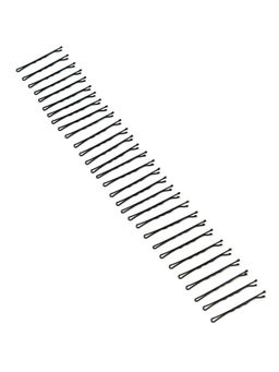 Accessorize London - Women's Black Set of 30 Kirby Hair Grip Clips