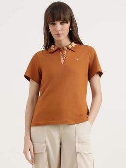 United Colors of Benetton - Regular Fit Polo Neck Solid T-shirt