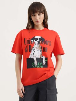 United Colors of Benetton - Crew Neck Graphic T-Shirt