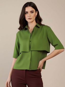 Uptownie - Pure Cotton Layered Shirt