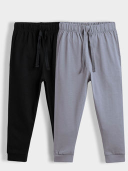 Orange Sugar - Multi-Color Cotton Joggers (Pack of 2)