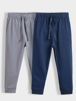 Orange Sugar - Multi-Color Cotton Joggers (Pack of 2)