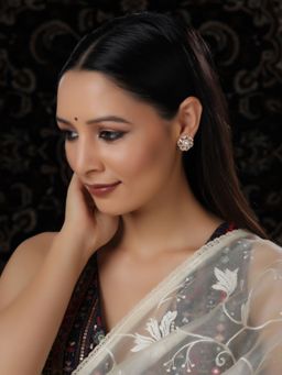 Ruby Raang Studio - Round Kundan Studs
