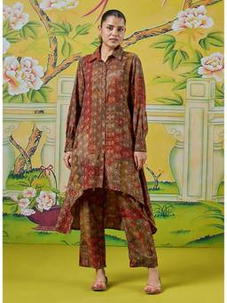 Lakshita - Aavya Olive Printed Co-Ord Set