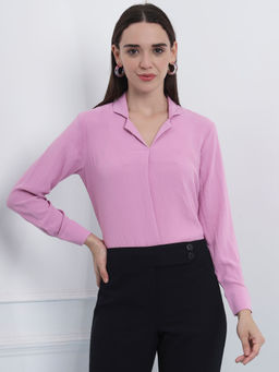 FITHUB - Lavender Women Long Sleeves Shirt Style Top