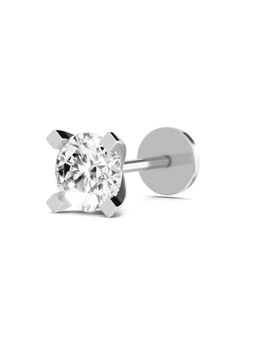Sparkles - Solitaire Lab Grown Diamonds Nosepin For Women 0.5 Ct 14Kt White Gold