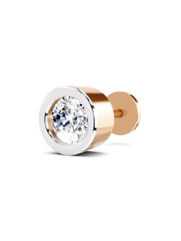 Sparkles - Solitaire Lab Grown Diamonds Nosepin For Women 0.5 Ct 14Kt Rose Gold