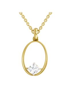 Sparkles - Solitaire Lab Grown Diamonds Pendant for Women 0.60 Ct 14Kt Yellow Gold