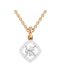 Sparkles - Square Lab Grown Diamonds Pendant for Women 0.75 Ct 14Kt Rose Gold