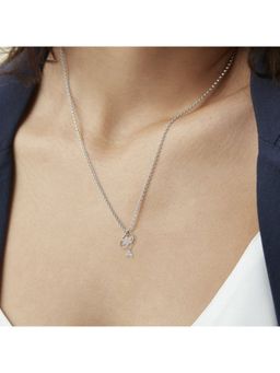 Sparkles - Floral Lab Grown Diamonds Pendant for Women 0.11 Ct 14Kt White Gold