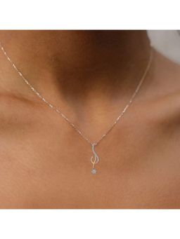 Sparkles - Floral Lab Grown Diamonds Pendant with Chain for Women 0.2 Ct 14Kt Rose Gold