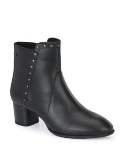 Delize - Women's Black Solid Ankle Boots