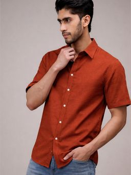 CLUBHAVANA - Rust Coast Linen Shirt
