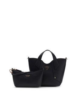 Guess - Women Black Darcy Handbag with Inner Bag and Detachable Strap
