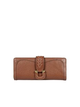 Hidesign - Women Tan Genuine Leather Bi-Fold Wallet