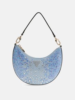 Guess - Women Blue Embellished Tasmin Shoulder Bag
