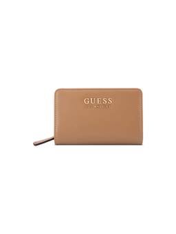 Guess - Women Tan Solid Spring Hill French Wallet