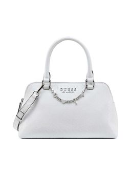 Guess - Women White Kelli Handbag with Detachable Strap