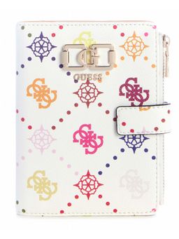 Guess - Women Multi-Color Printed Emelie Logo Passport Case