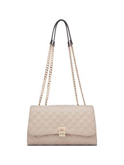 Guess - Women Beige Quilted Ramona Shoulder Bag