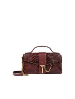 Hidesign - Women Maroon Genuine Leather Sling Bag