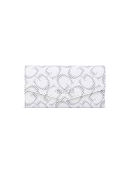 Guess - Women White Printed Granby Envelope Wallet