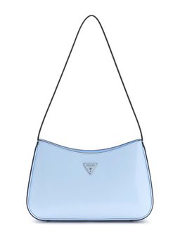 Guess - Women Blue Solid Arnela Top Zip Shoulder Bag