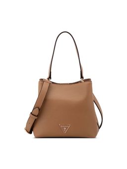 Guess - Women Tan Solid Wells Handbag with Detachable Strap