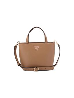 Guess - Women Tan Solid Wells Handbag with Detachable Strap