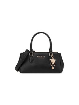 Guess - Women Black Solid Claudia Handbag with Detachable Strap
