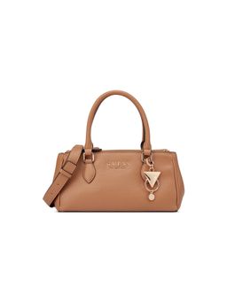Guess - Women Tan Solid Claudia Handbag with Detachable Strap