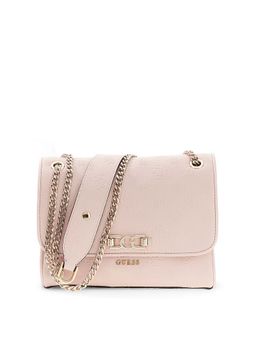Guess - Women Pink Textured Logo Anise Convertible Crossbody Bag