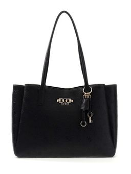 Guess - Women Black Textured Anise Shoulder Bag