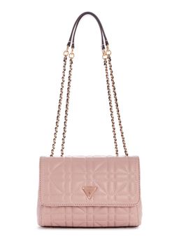 Guess - Women Pink Quilted Edita Shoulder Bag