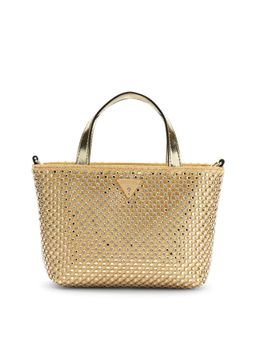 Guess - Women Gold Embellished Tasmin Handbag with Detachable Strap