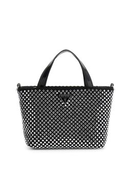Guess - Women Black Embellished Tasmin Handbag with Detachable Strap