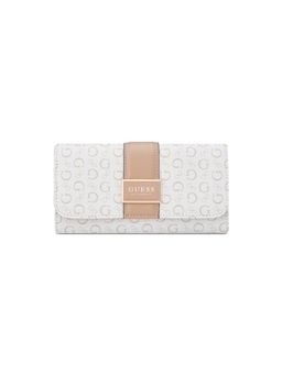 Guess - Women White Printed Isabella Tri-Fold Wallet