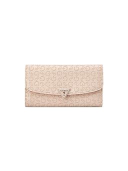 Guess - Women Beige Viviette Tri-Fold Wallet