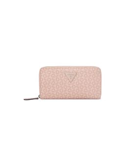 Guess - Women Peach Viviette Zip-Around Wallet