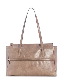 Guess - Women Beige Solid Justine Shoulder Bag