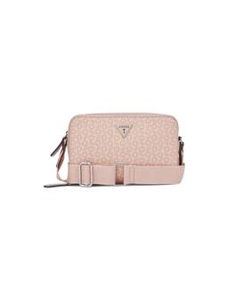 Guess - Women Pink Viviette Zipper Crossbody Bag